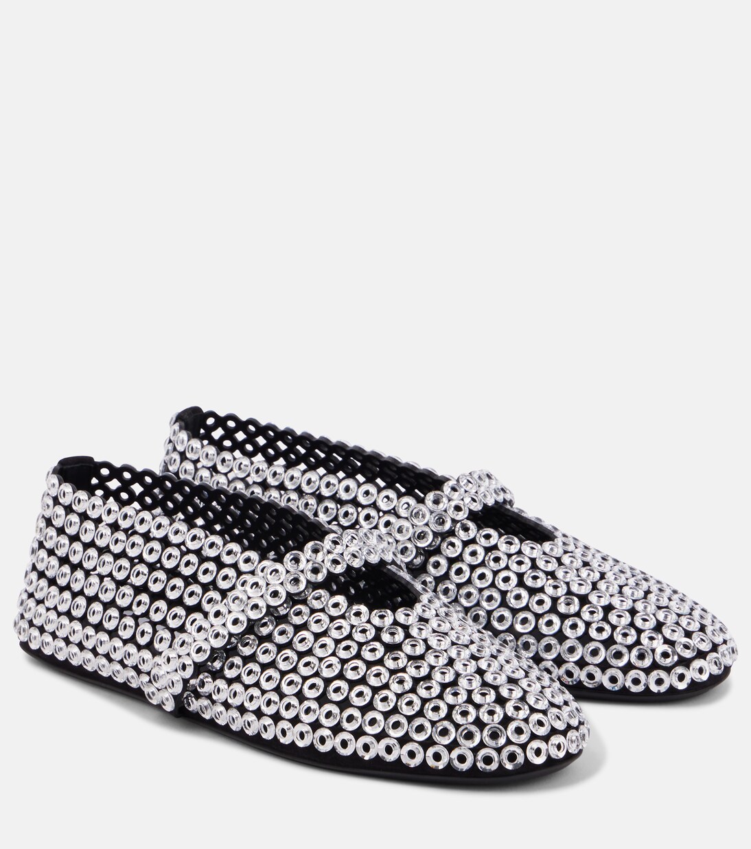 Embellished suede Mary Jane flats | Alaïa
