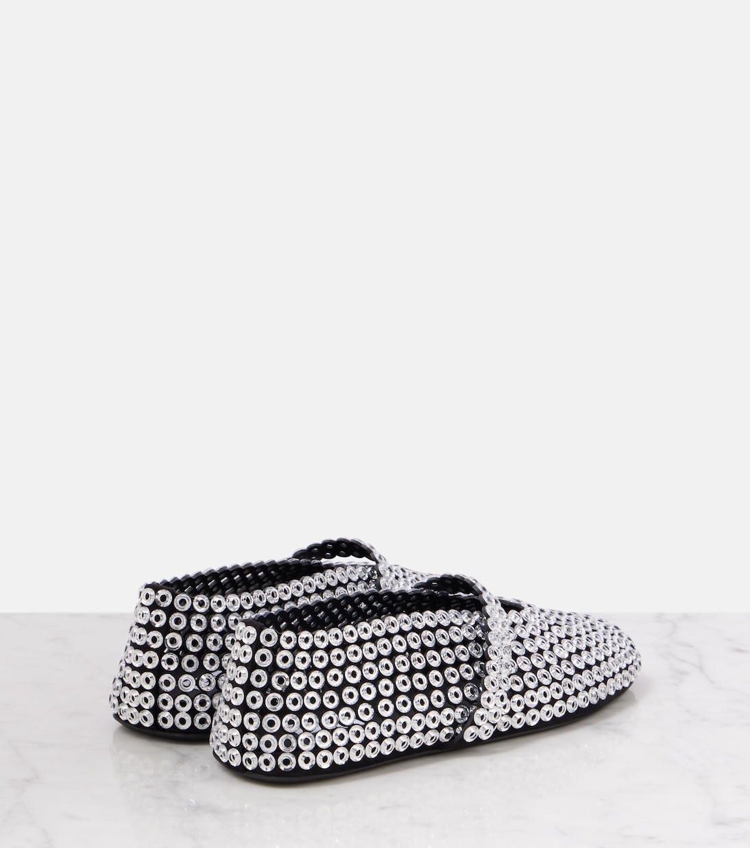 Embellished suede Mary Jane flats | Alaïa