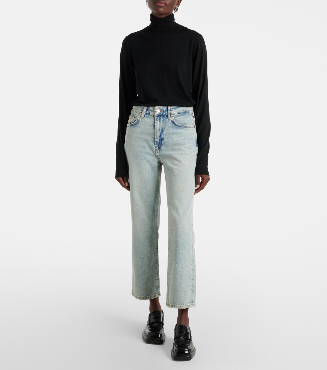 High-Rise Straight Jeans | 7 For All Mankind