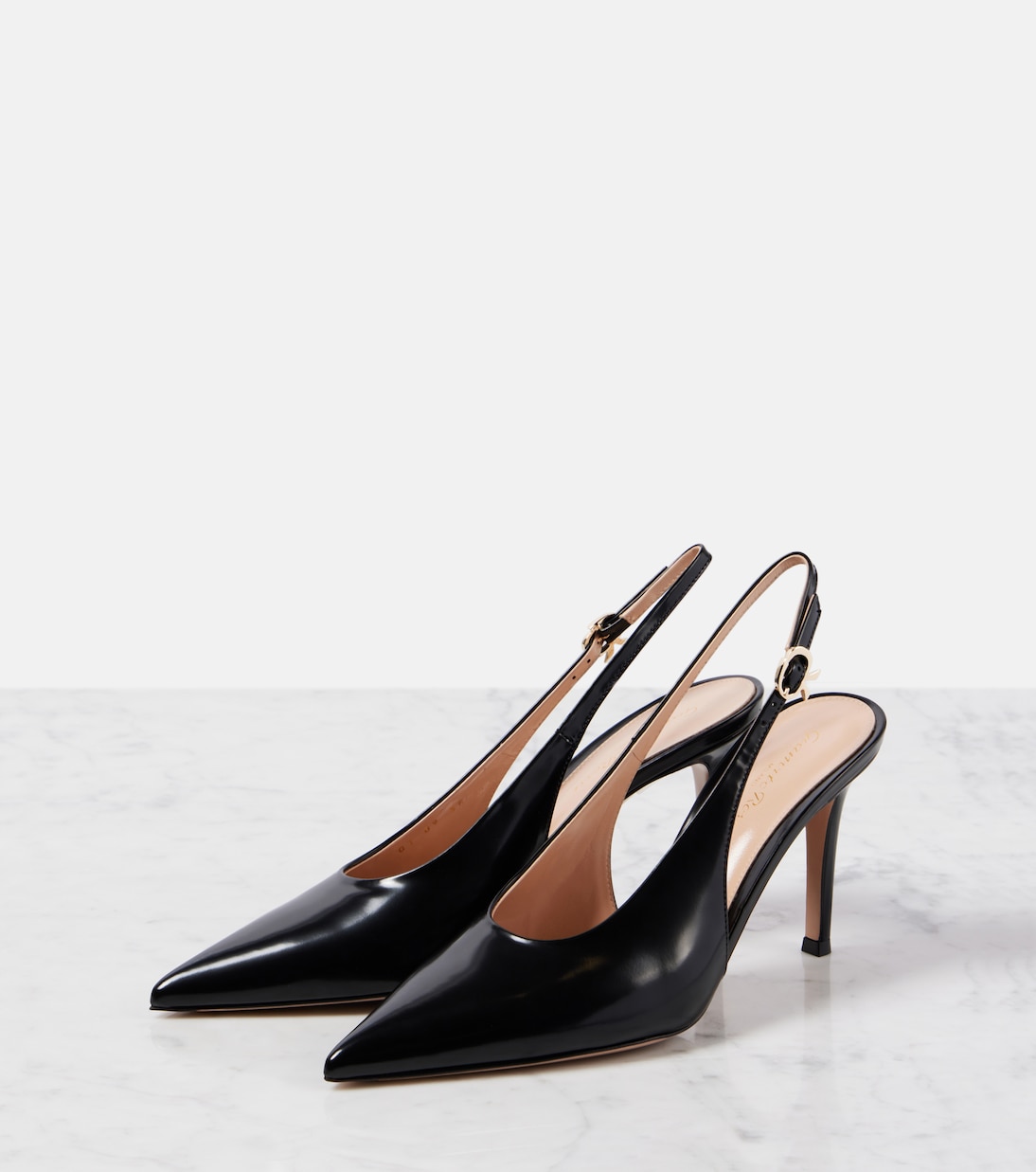 Slingback-Pumps Robbie 85 aus Leder | Gianvito Rossi
