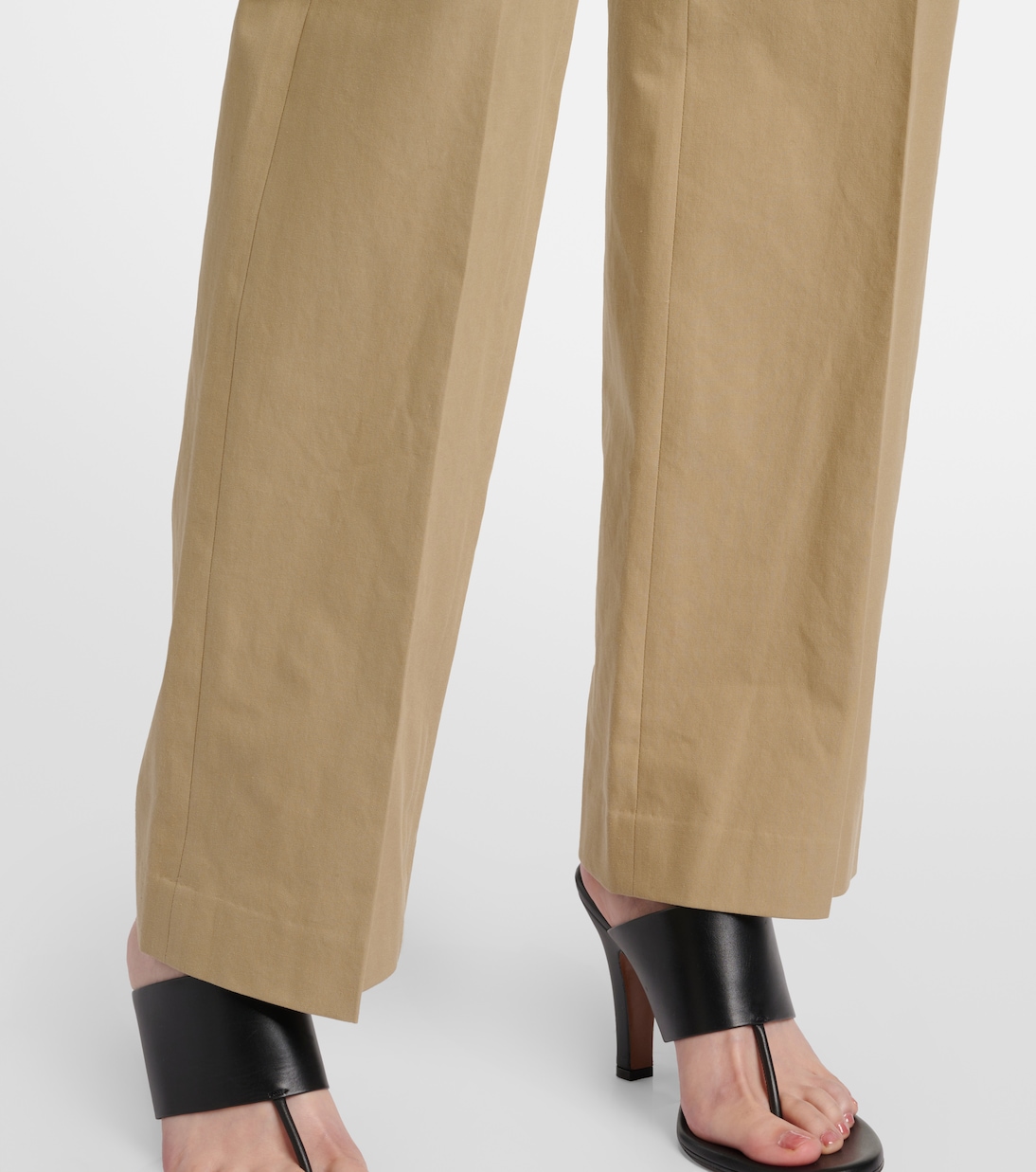Selvie cotton straight pants | The Row