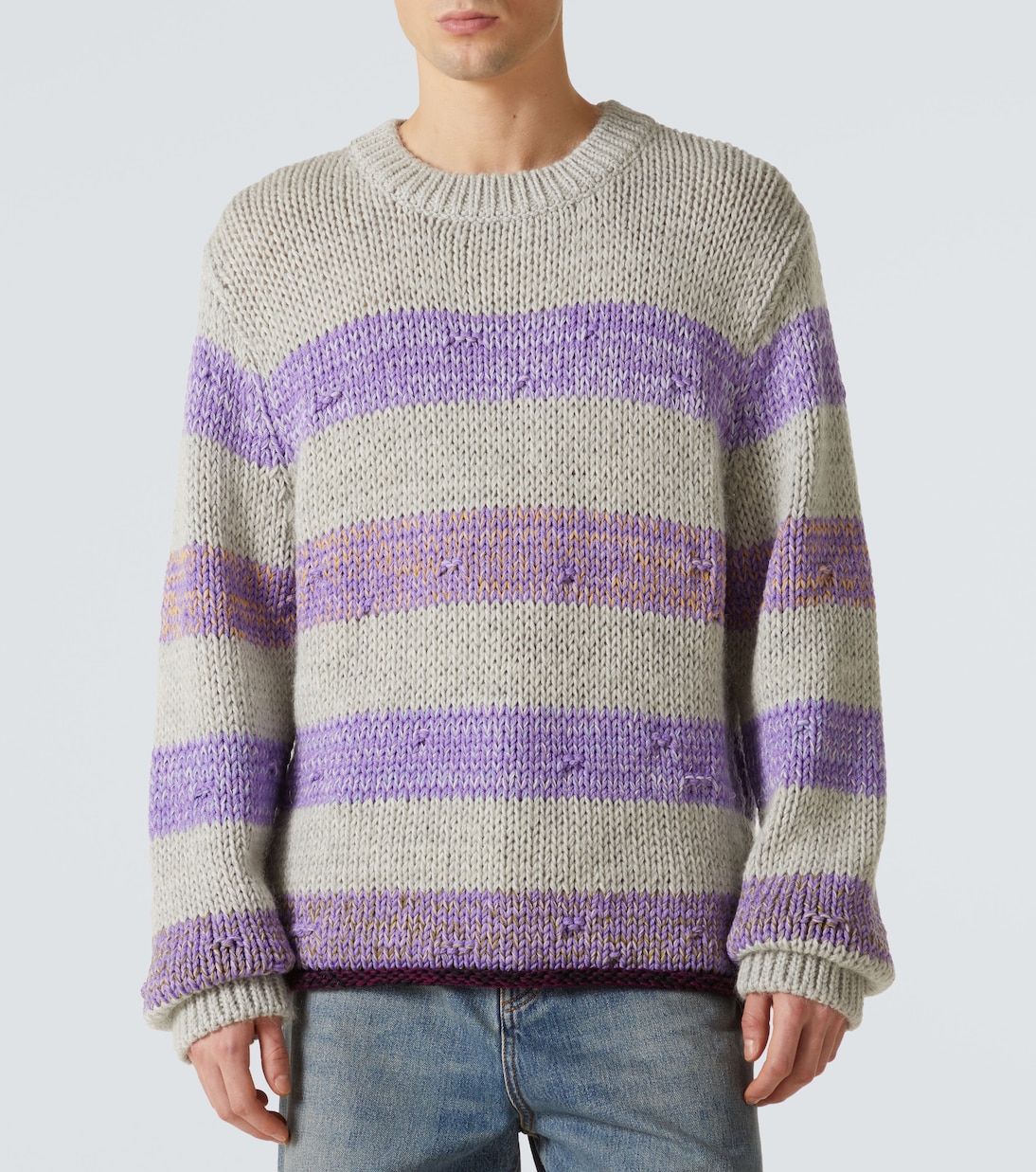 Pullover in lana a righe | Loewe