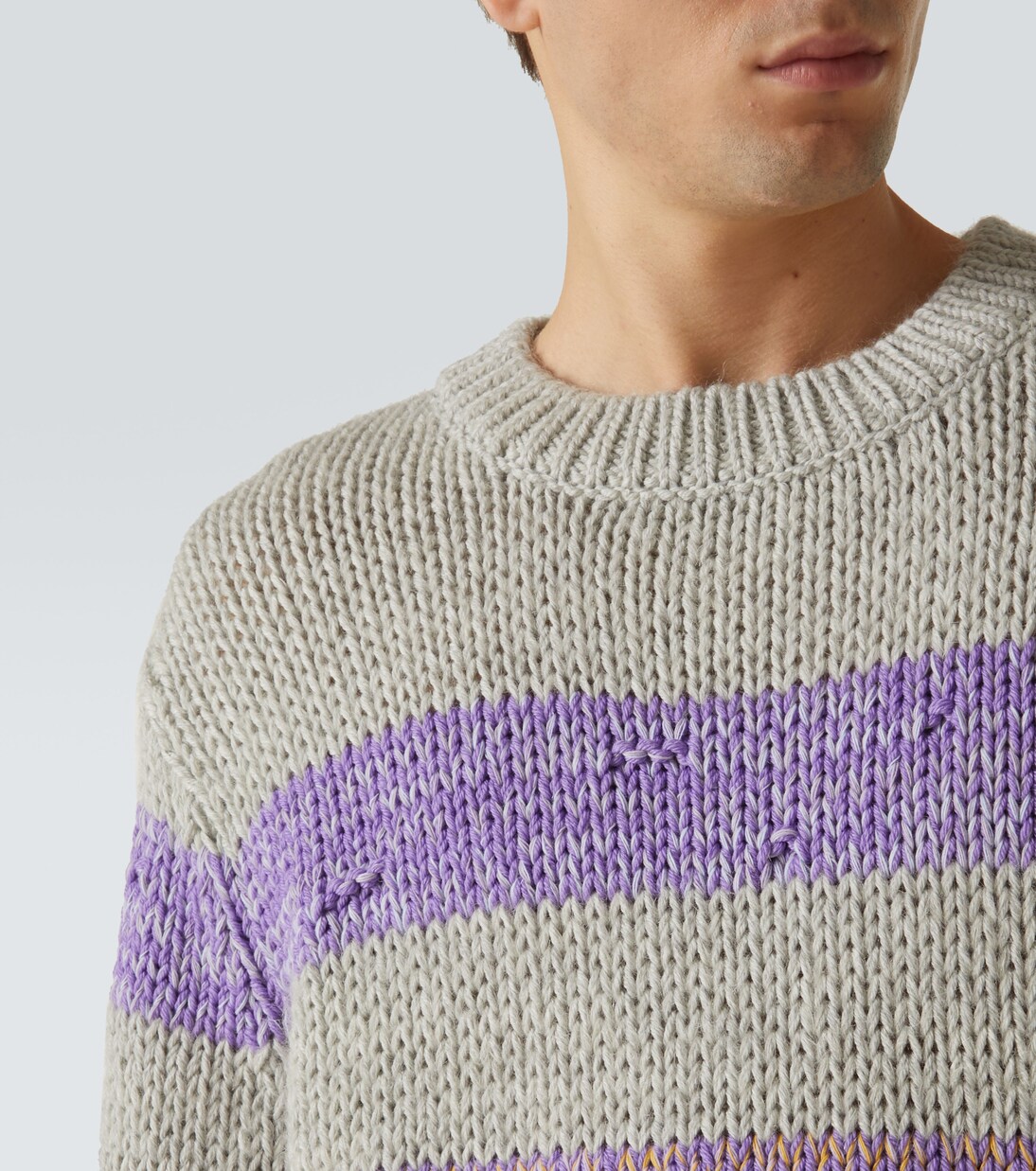 Pullover in lana a righe | Loewe