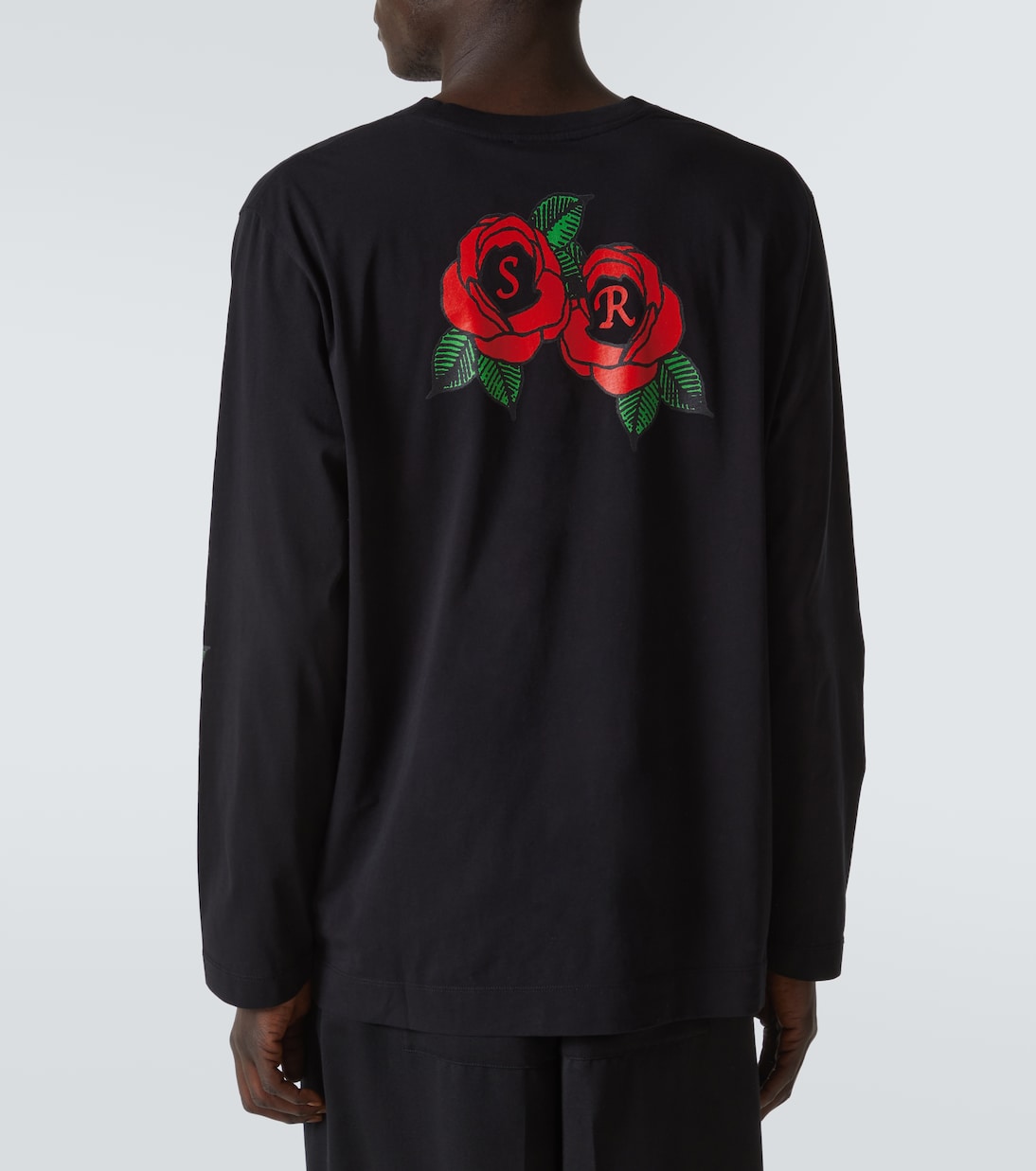 Camiseta de algodón floral con logo | Simone Rocha