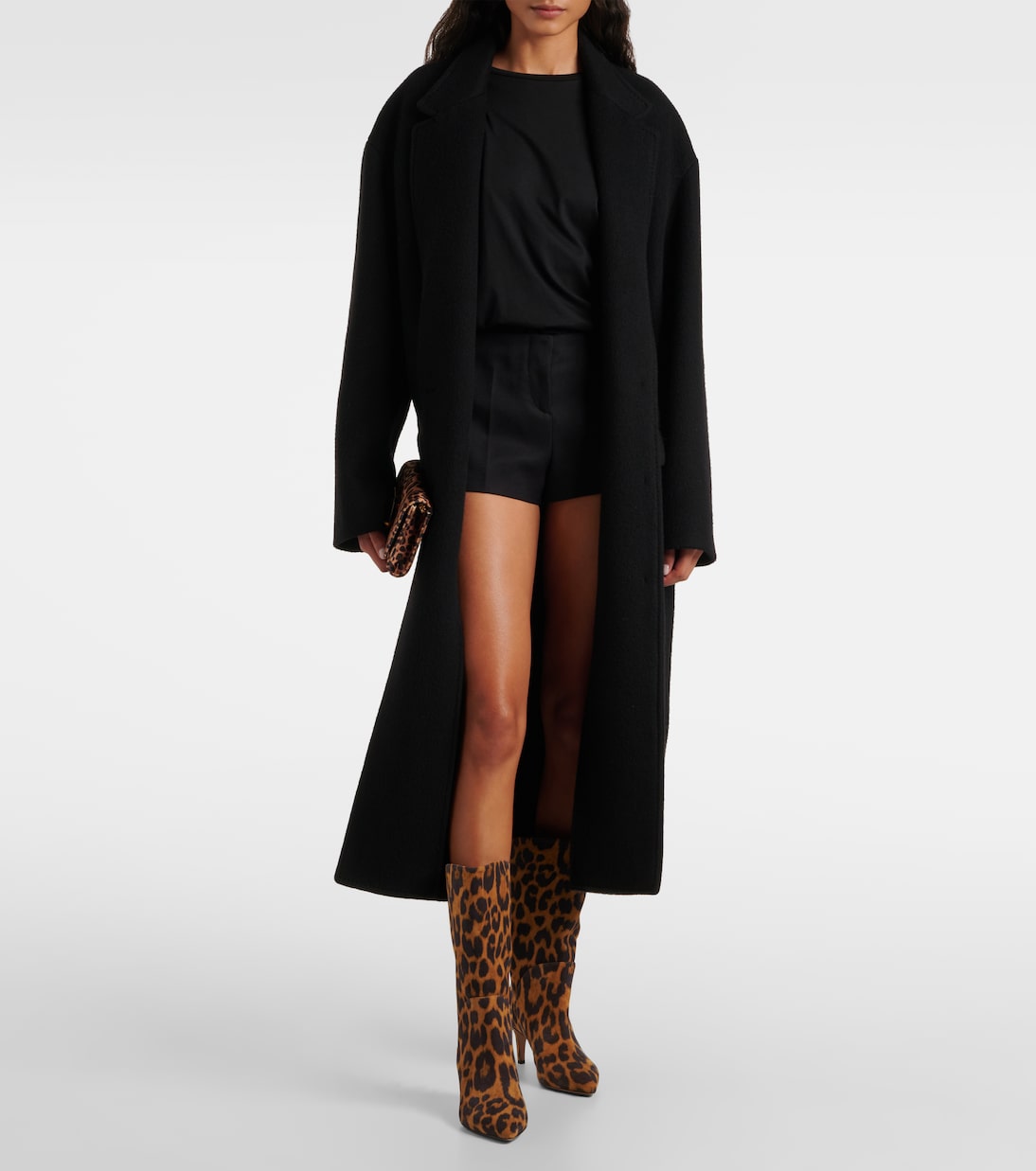 Bedruckte Stiefel Gaia 60 aus Veloursleder | Paris Texas