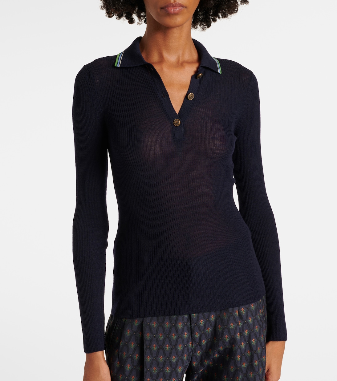 Polopullover aus Wolle und Baumwolle | Etro