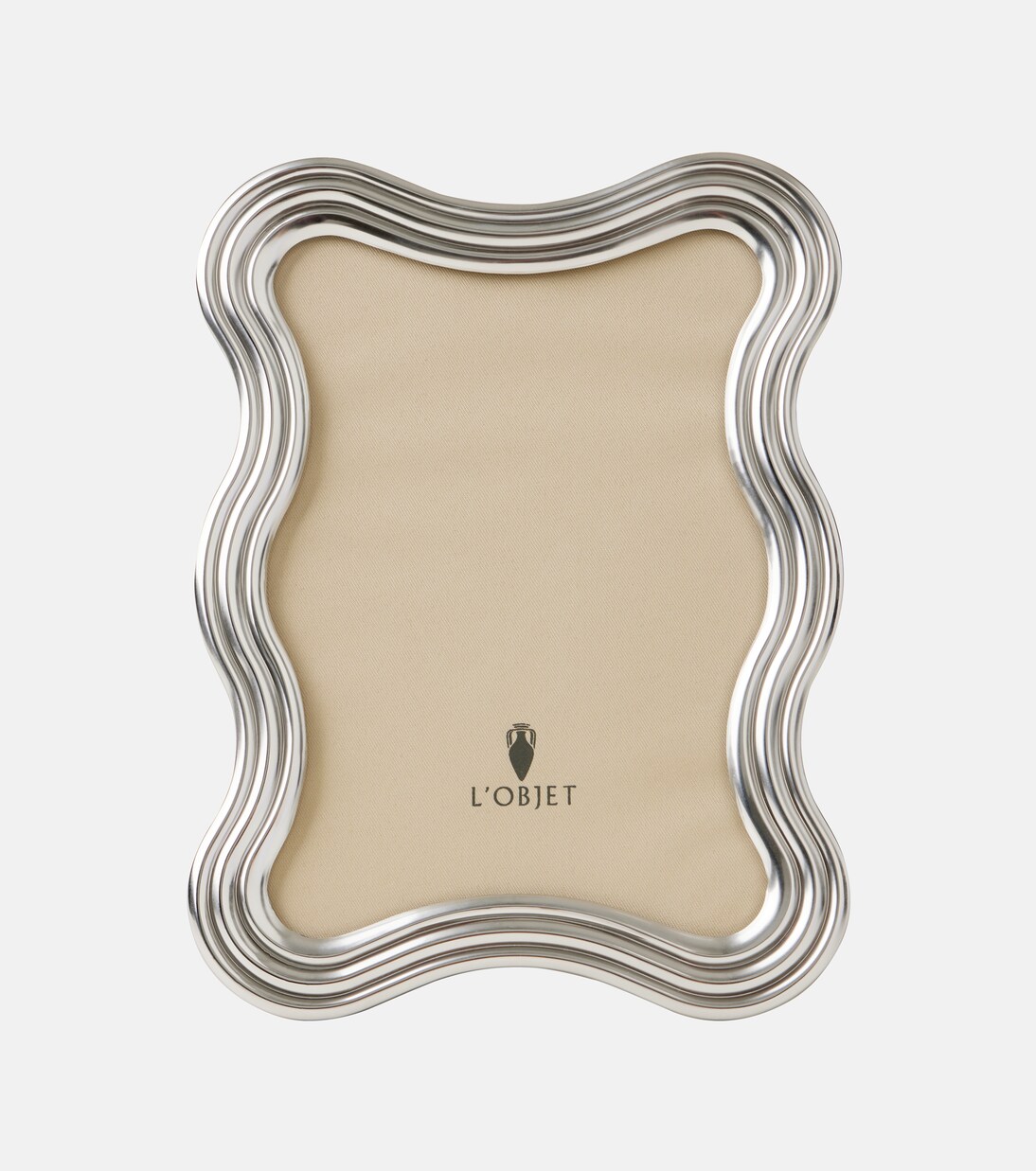Ripple platinum-plated picture frame | L'Objet