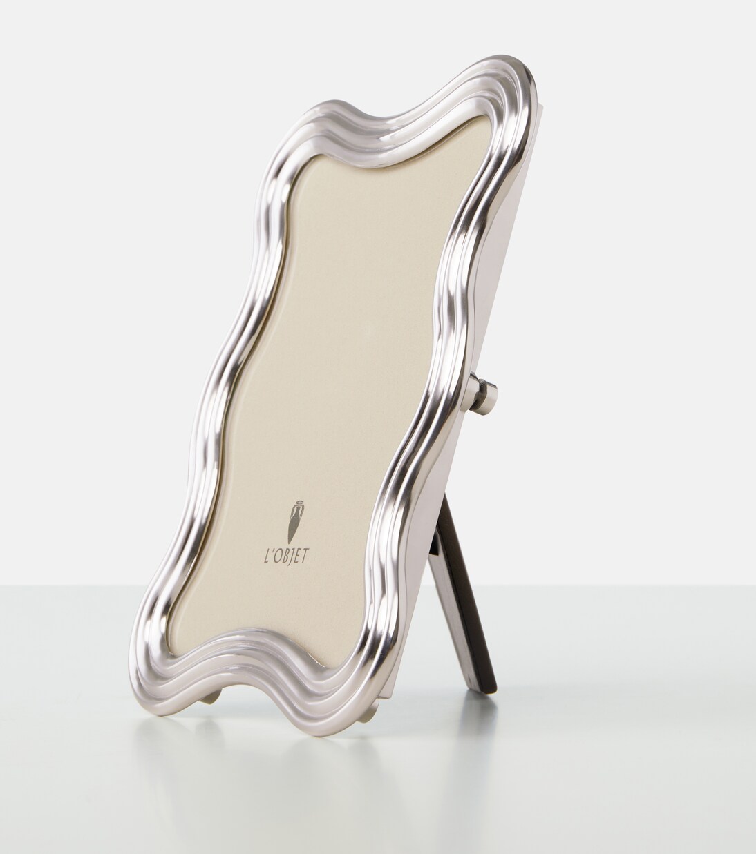 Ripple platinum-plated picture frame | L'Objet