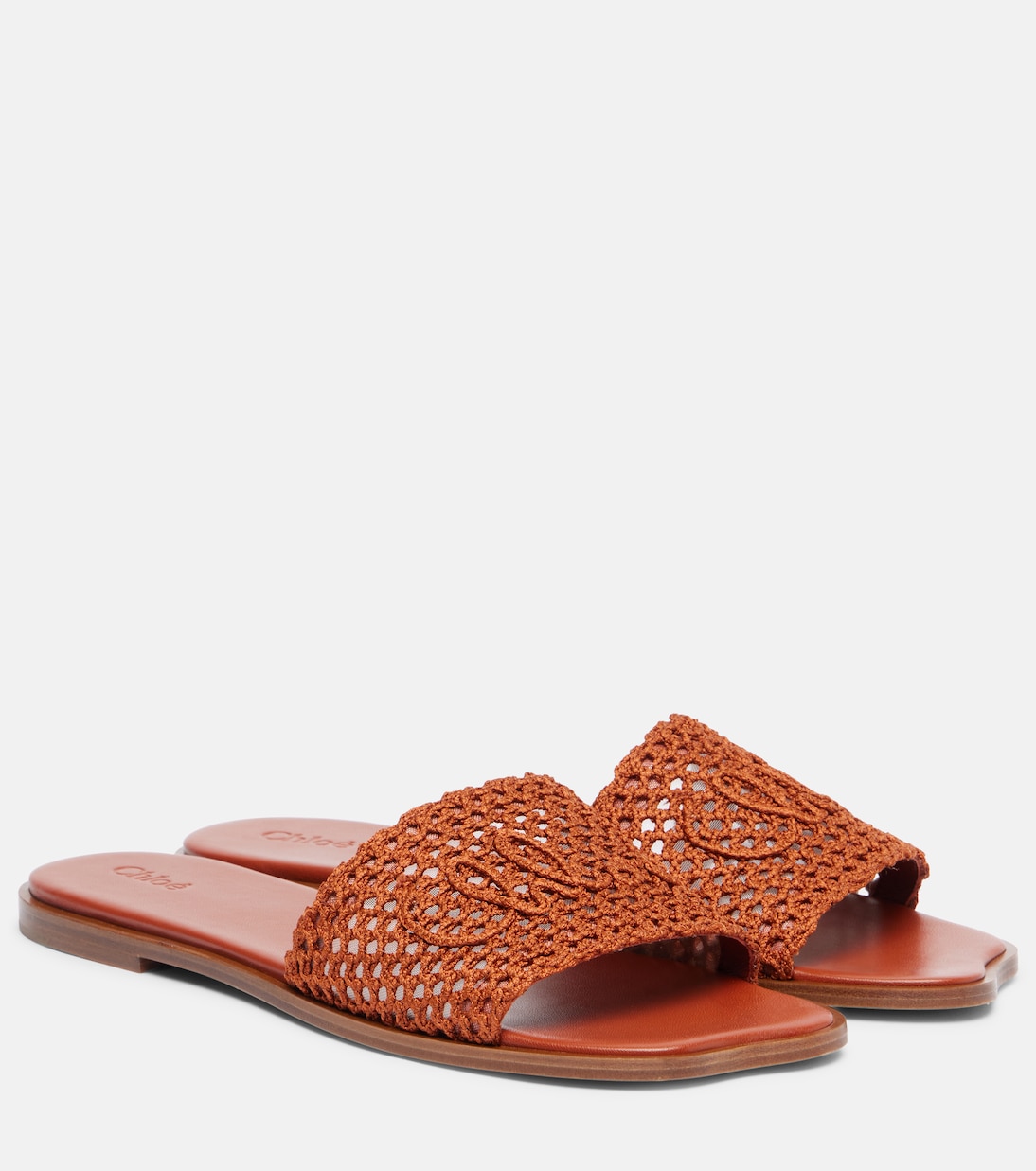 Chloé Soleil embroidered slides | Chloé