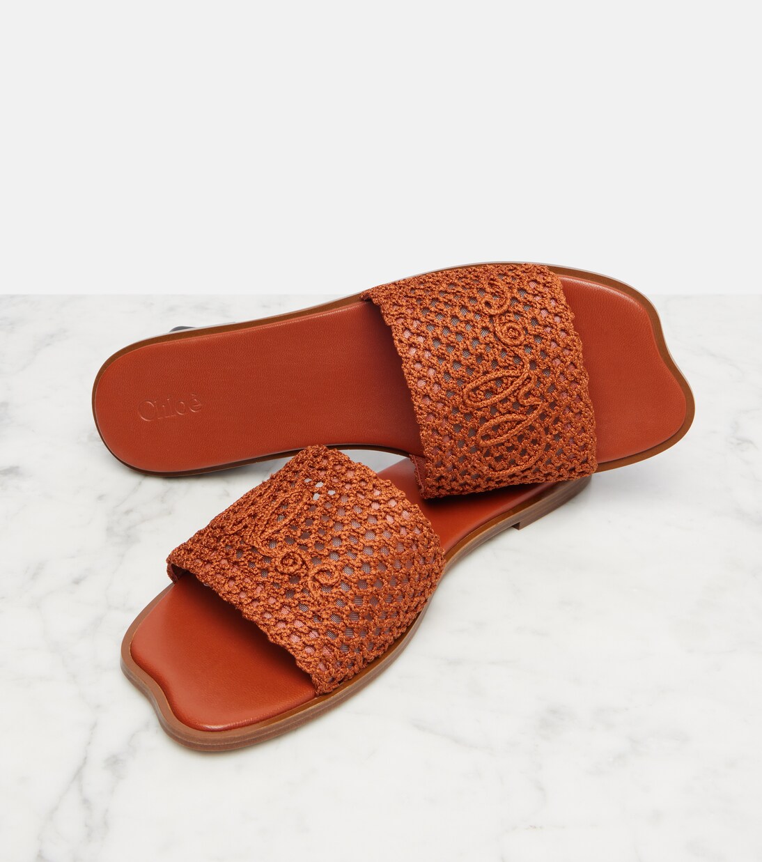 Chloé Soleil embroidered slides | Chloé