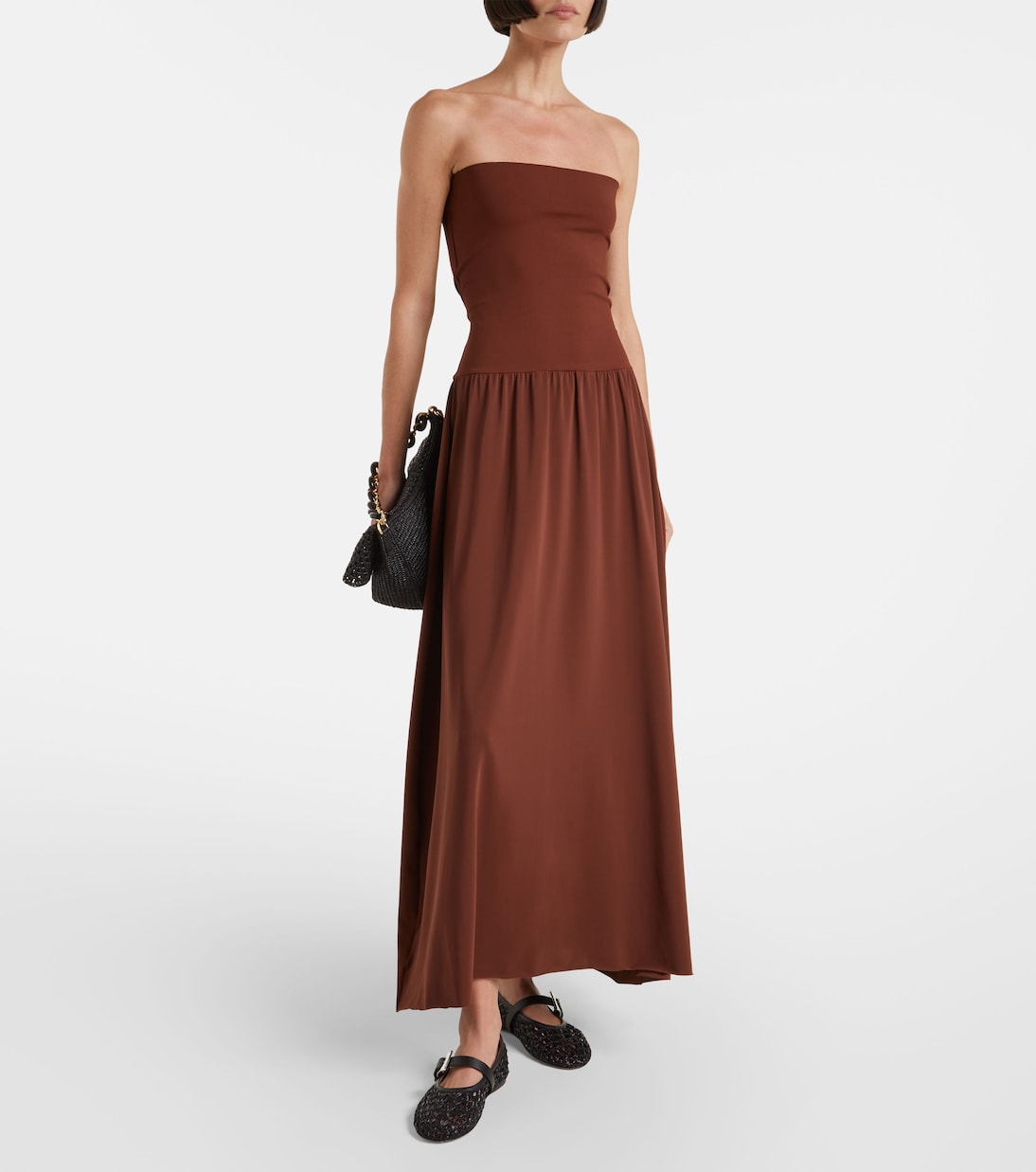 Vestido largo Oda plisado | Eres