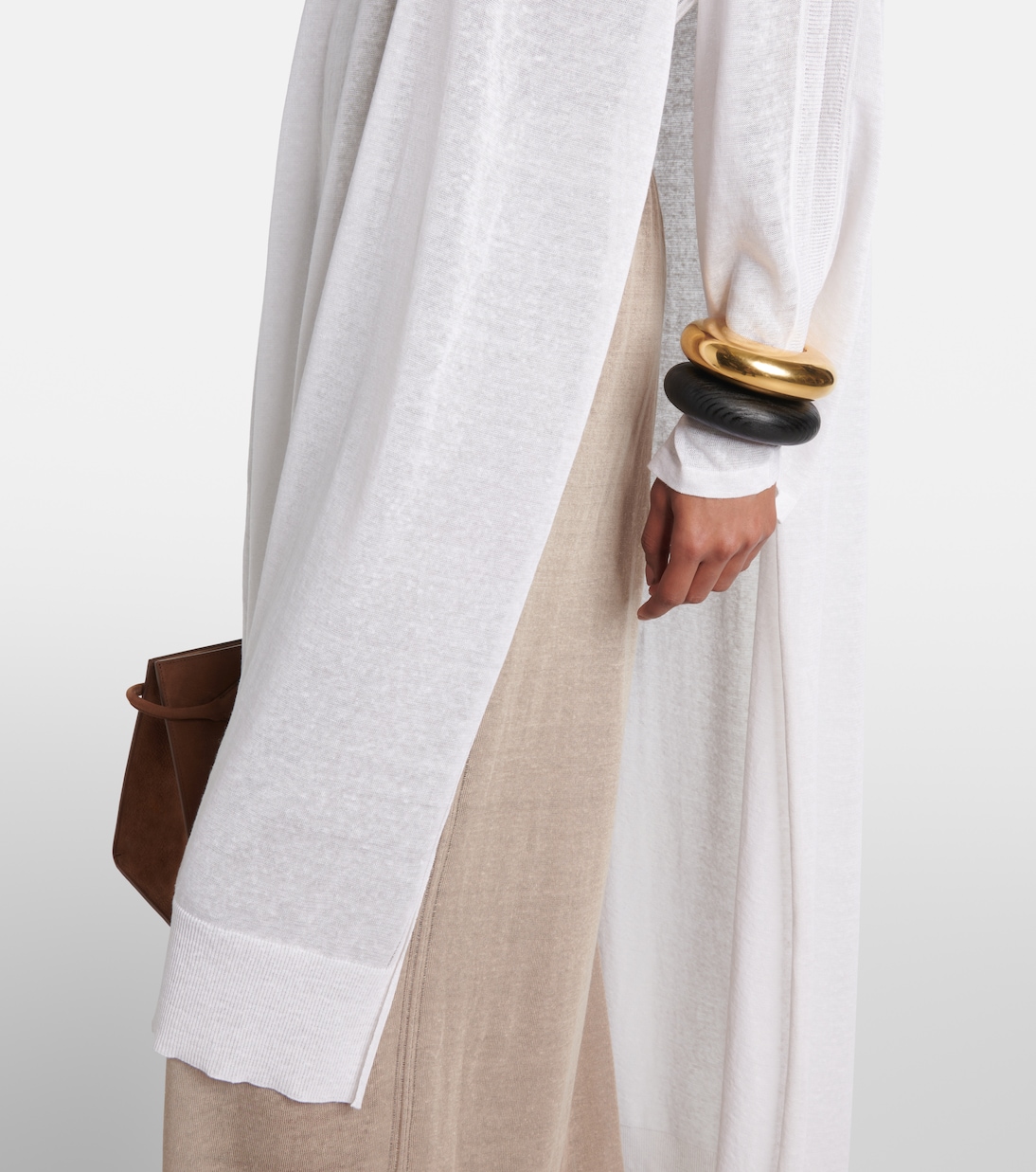 Kaftan aus Leinen und Seide | Alaïa