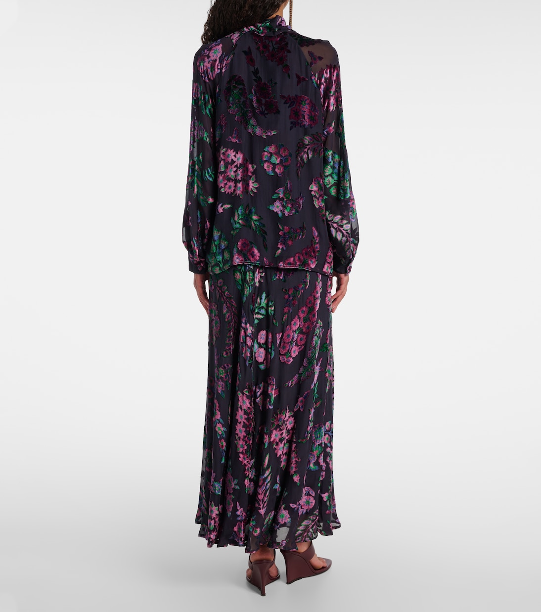 Printed tie-neck blouse | Etro