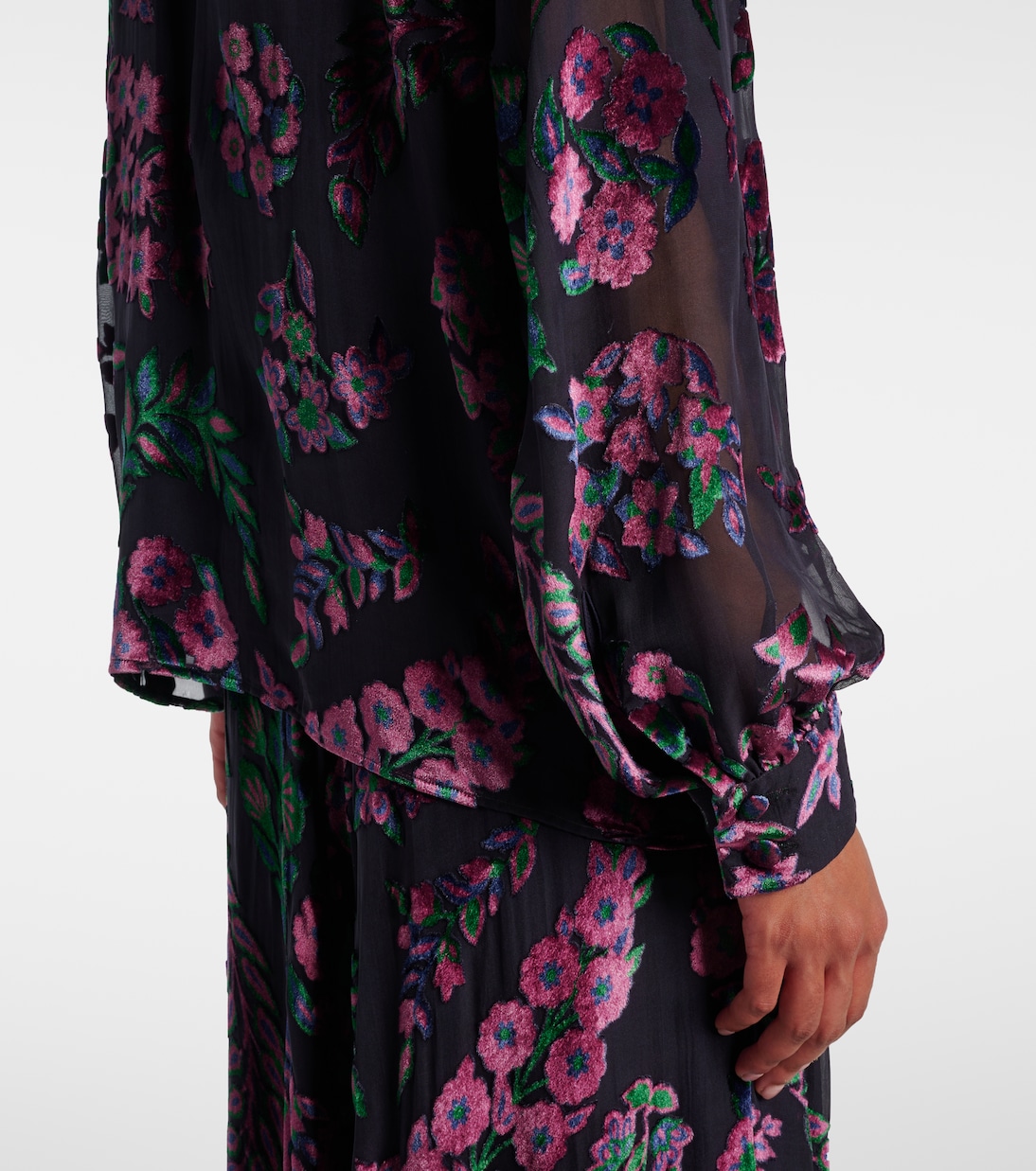 Printed tie-neck blouse | Etro