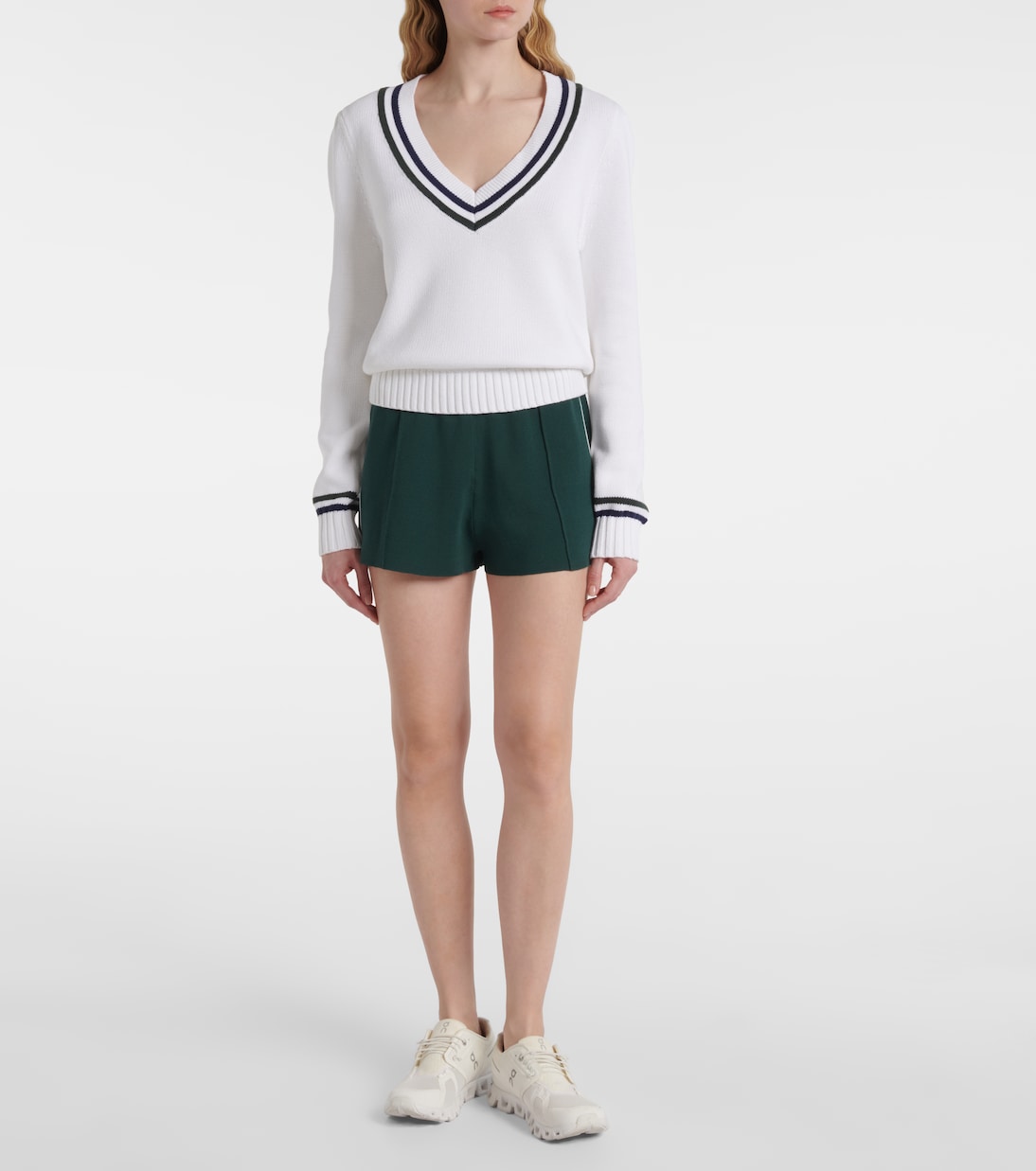 Les Border Evert knitted shorts | The Upside