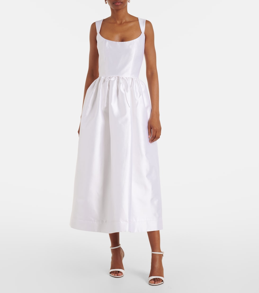 Robe midi Apple en coton et soie | Markarian