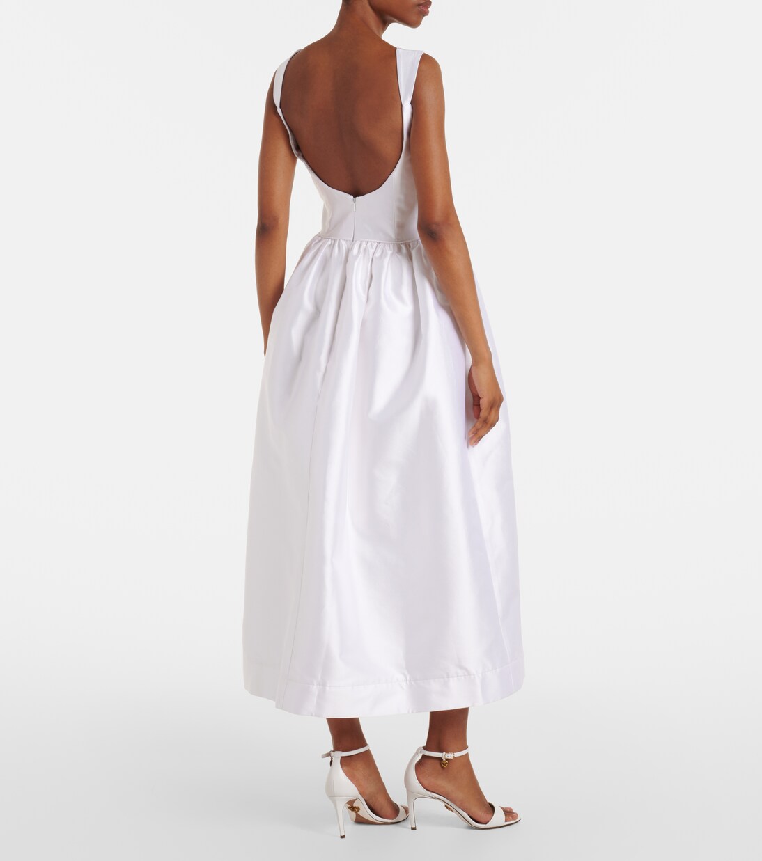 Robe midi Apple en coton et soie | Markarian