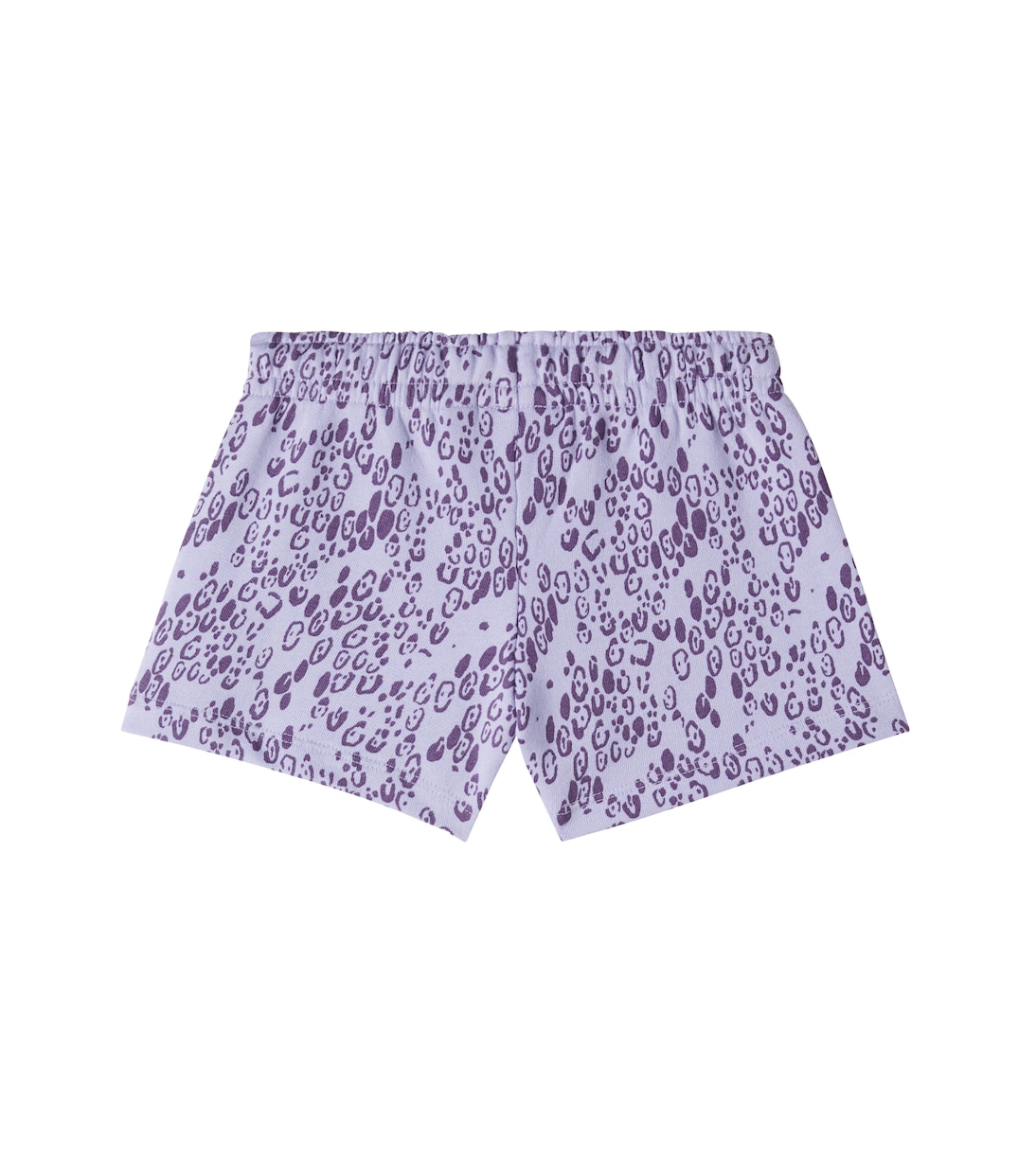 豹纹印花棉质针织短裤 | Mini Rodini