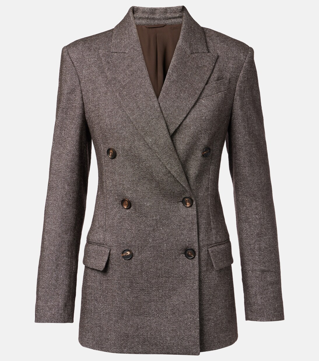 Wool and linen-blend blazer | Brunello Cucinelli