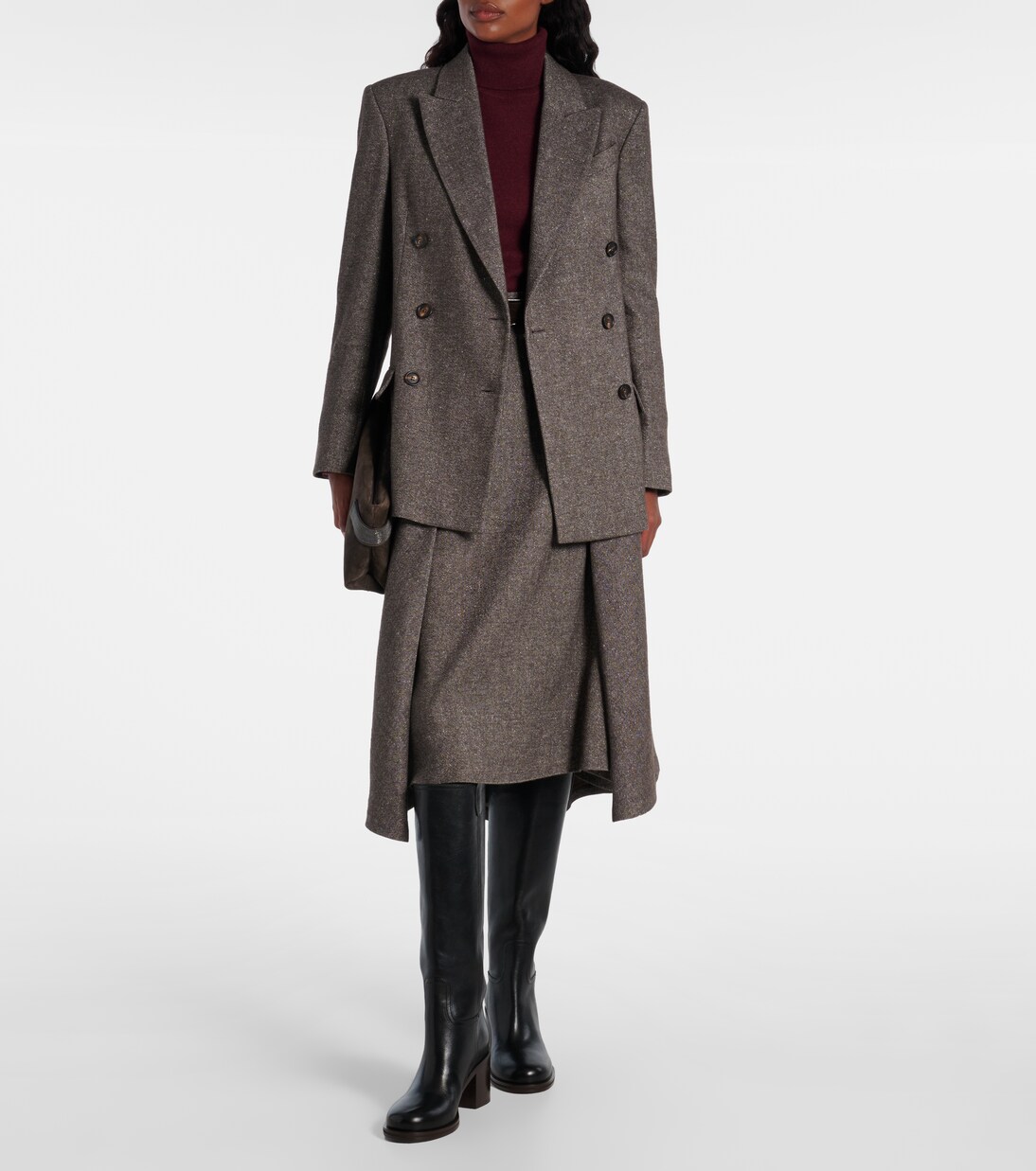 Wool and linen-blend blazer | Brunello Cucinelli