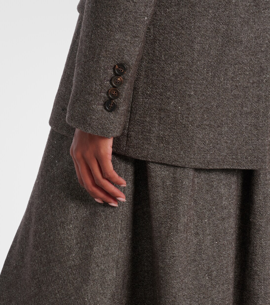 Wool and linen-blend blazer | Brunello Cucinelli