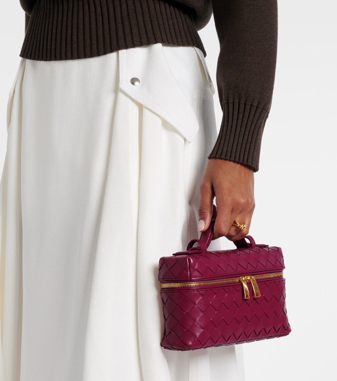 Bang Bang Intrecciato leather vanity bag | Bottega Veneta