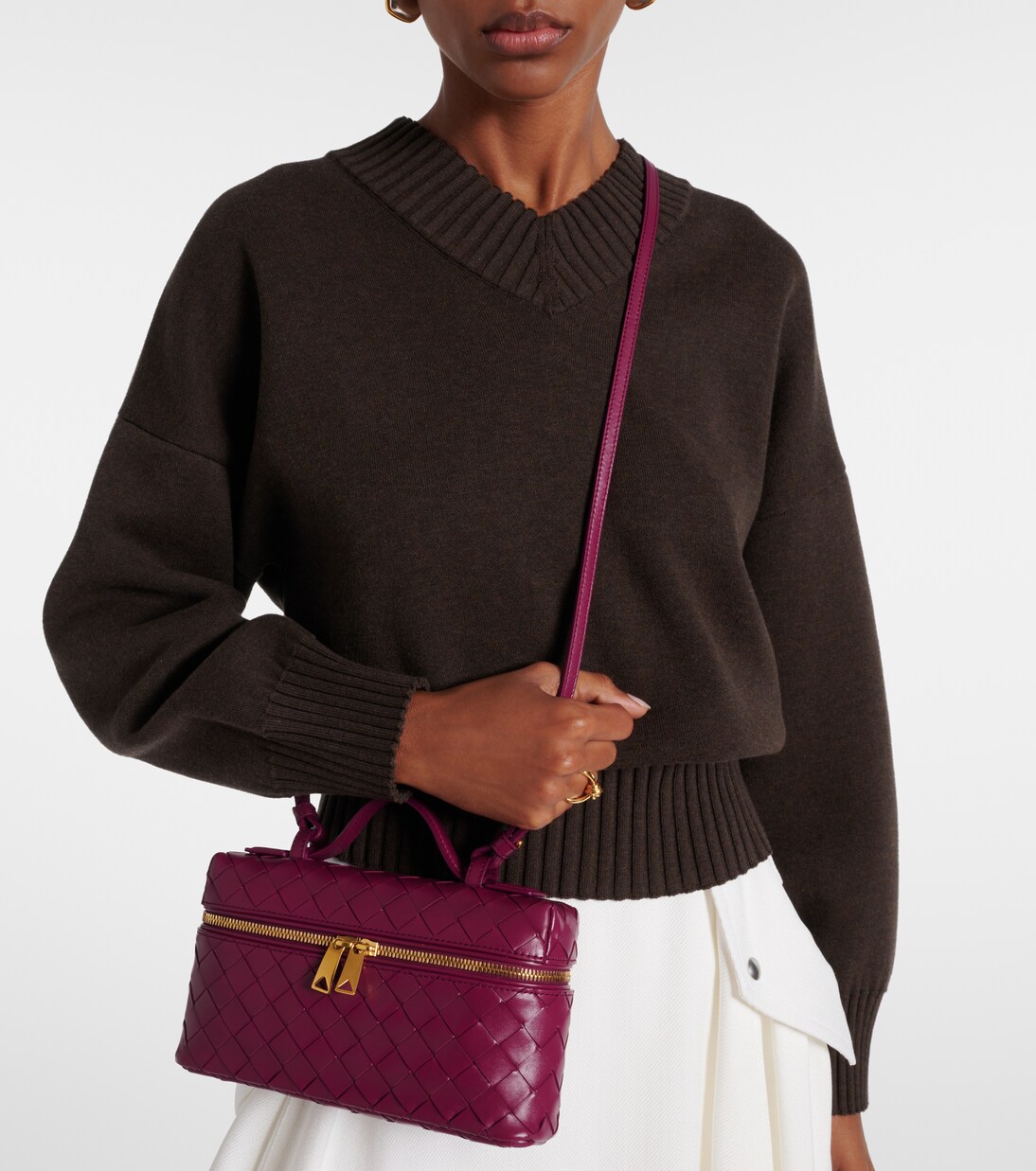 Bang Bang Intrecciato leather vanity bag | Bottega Veneta