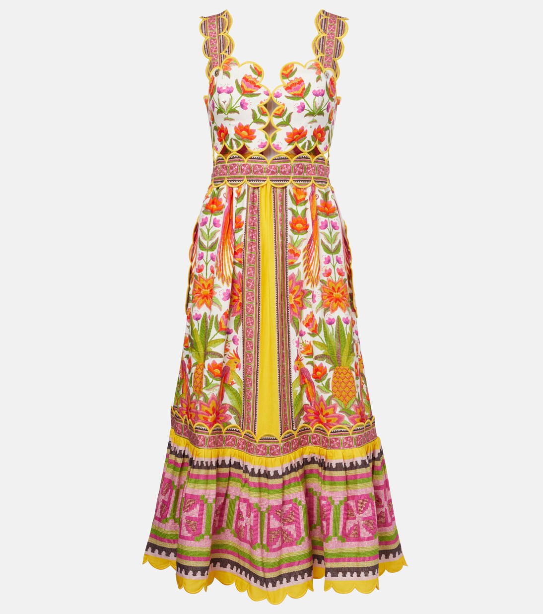 Maxikleid aus einem Leinengemisch | Farm Rio