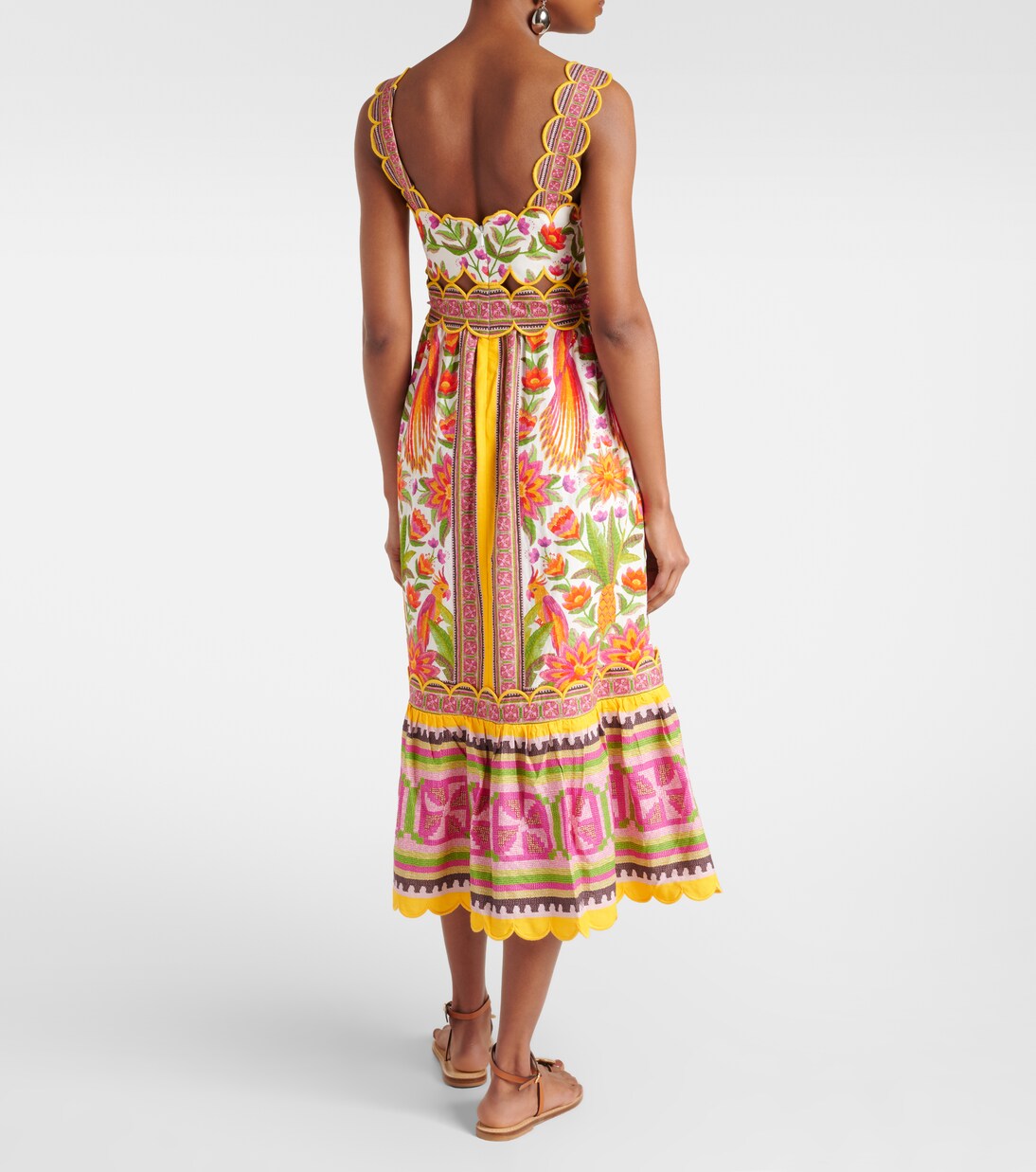 Maxikleid aus einem Leinengemisch | Farm Rio