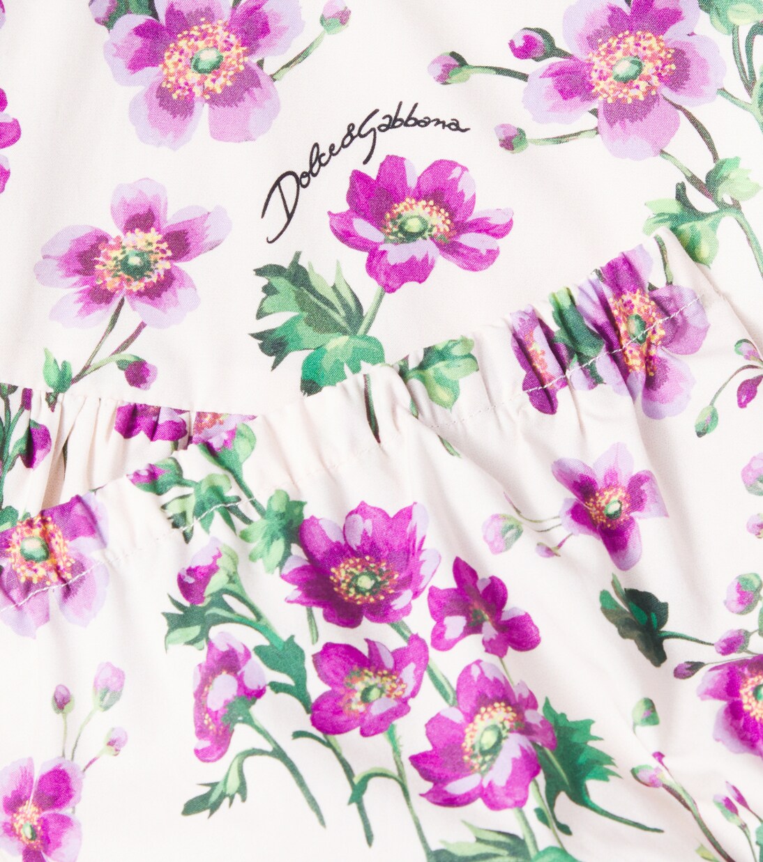 Baby set of floral cotton dress and bloomers | Dolce&Gabbana Kids