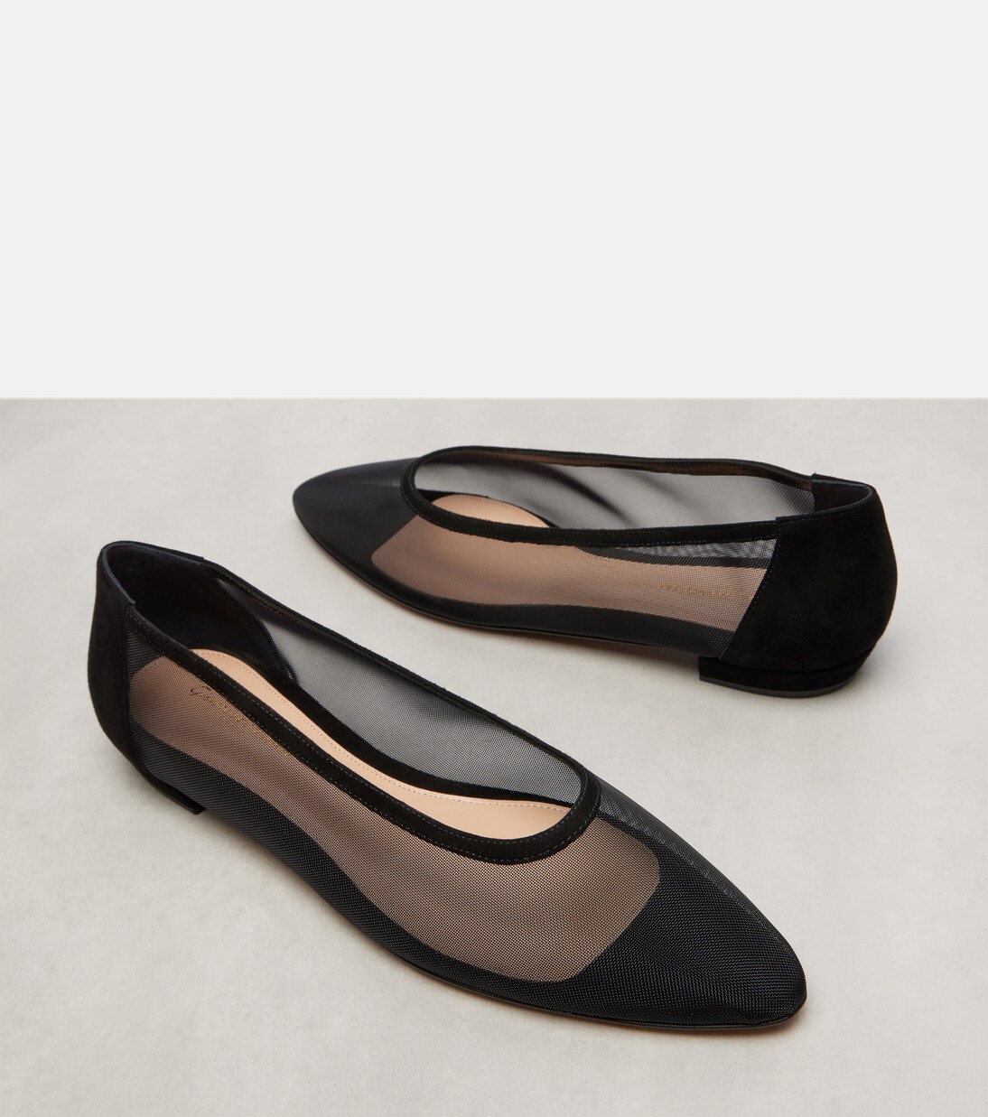 Sheer organza ballet flats | Gianvito Rossi