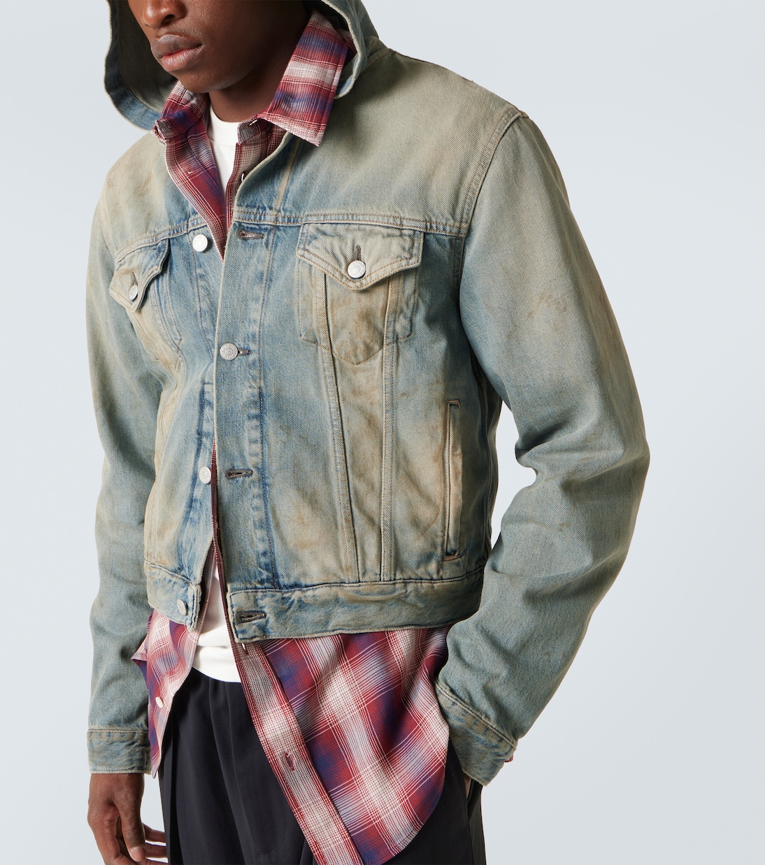 Hooded denim jacket | Acne Studios