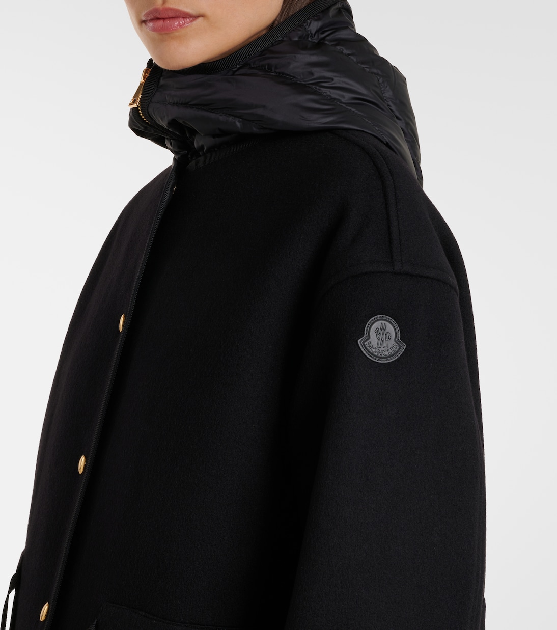 Daunenmantel Bonreposse aus Wolle und Kaschmir | Moncler