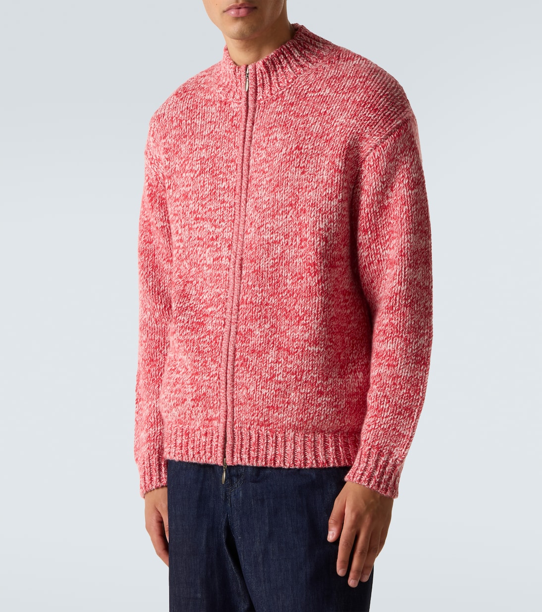 Lamdu cashmere zip-up sweater | Le Kasha