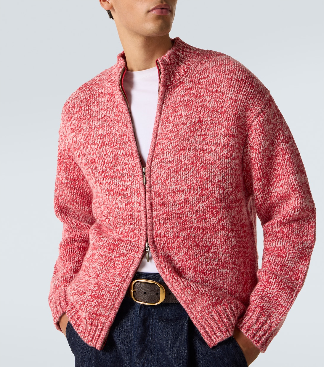 Lamdu cashmere zip-up sweater | Le Kasha