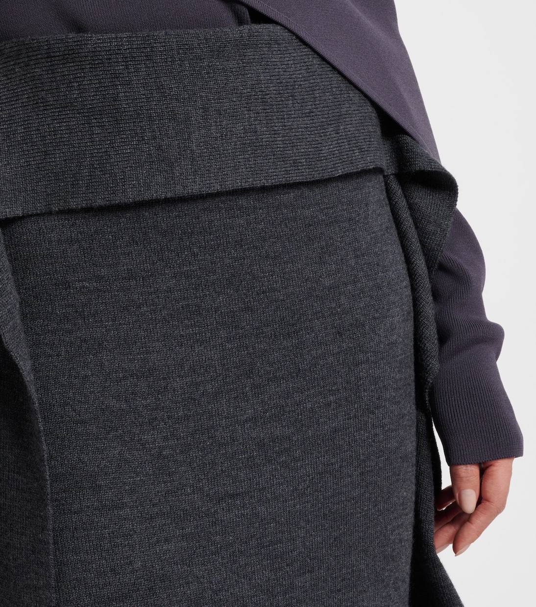 Tier wool maxi skirt | Entire Studios