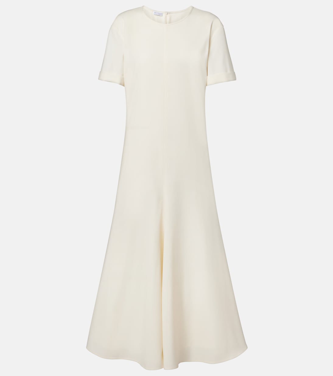 羊毛混纺中长连衣裙 | Brunello Cucinelli