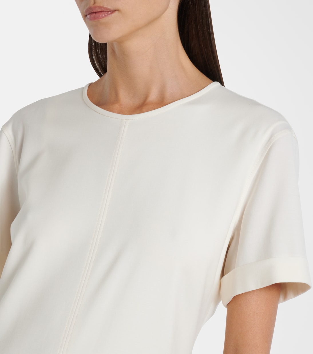 羊毛混纺中长连衣裙 | Brunello Cucinelli