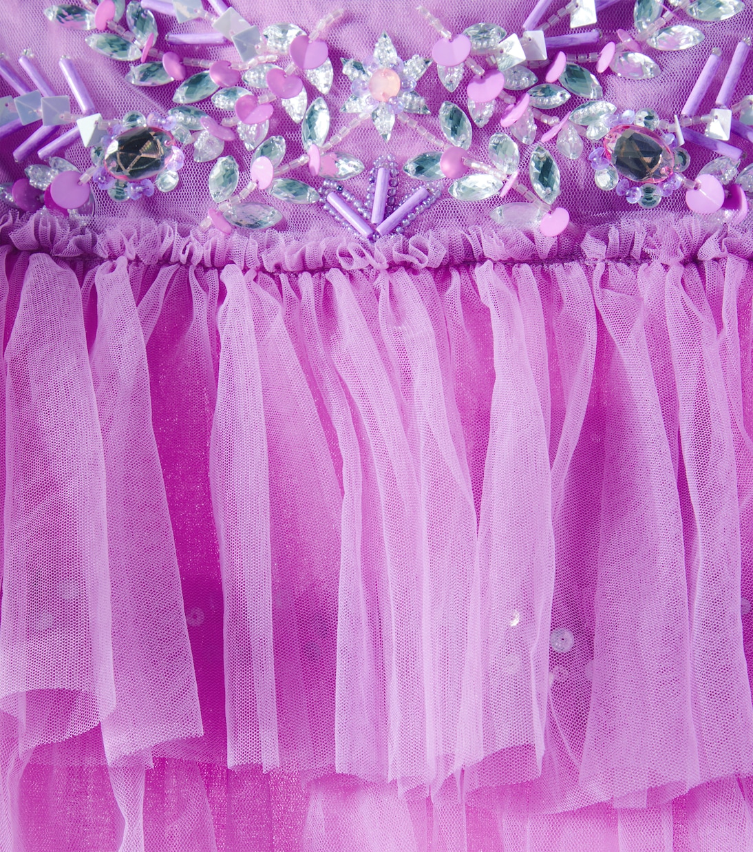 Lady Violet embellished cotton tulle dress | Tutu Du Monde