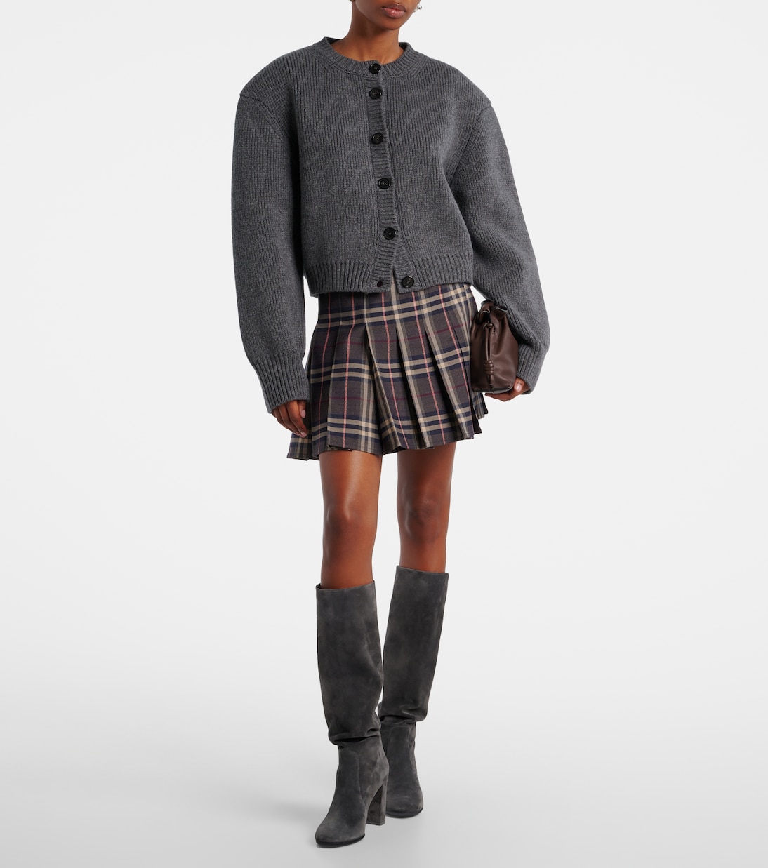 Glen 85绒面革及膝靴 | Gianvito Rossi