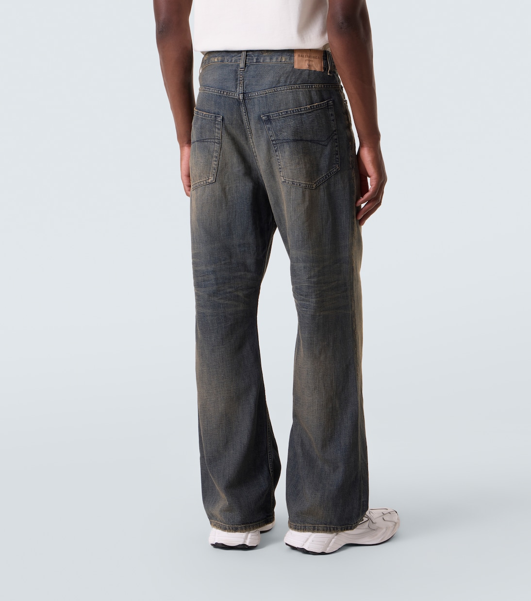 Faded wide-leg jeans | Balenciaga