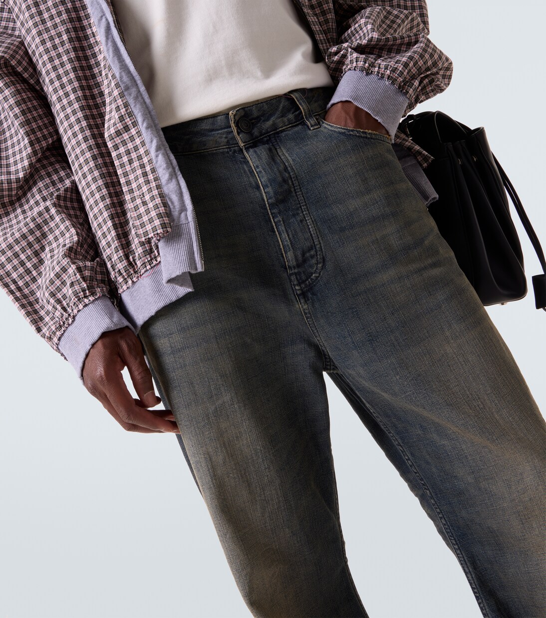 Faded wide-leg jeans | Balenciaga