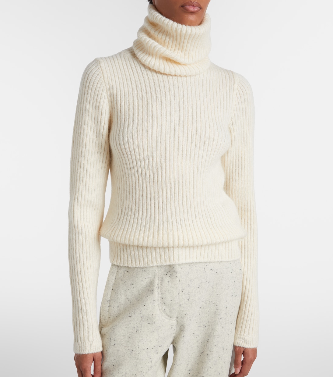 Wool and mohair-blend turtleneck sweater | Moncler Grenoble