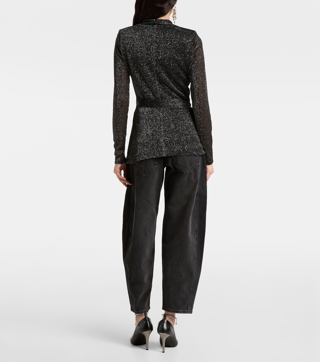 Cinay lamé wrap top | Isabel Marant
