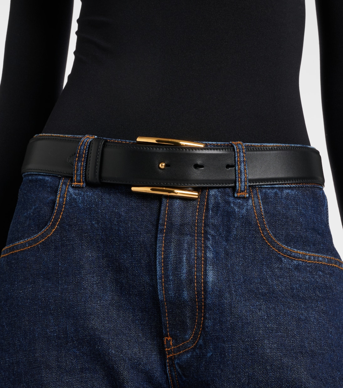 Ceinture Curve en cuir | Alaïa
