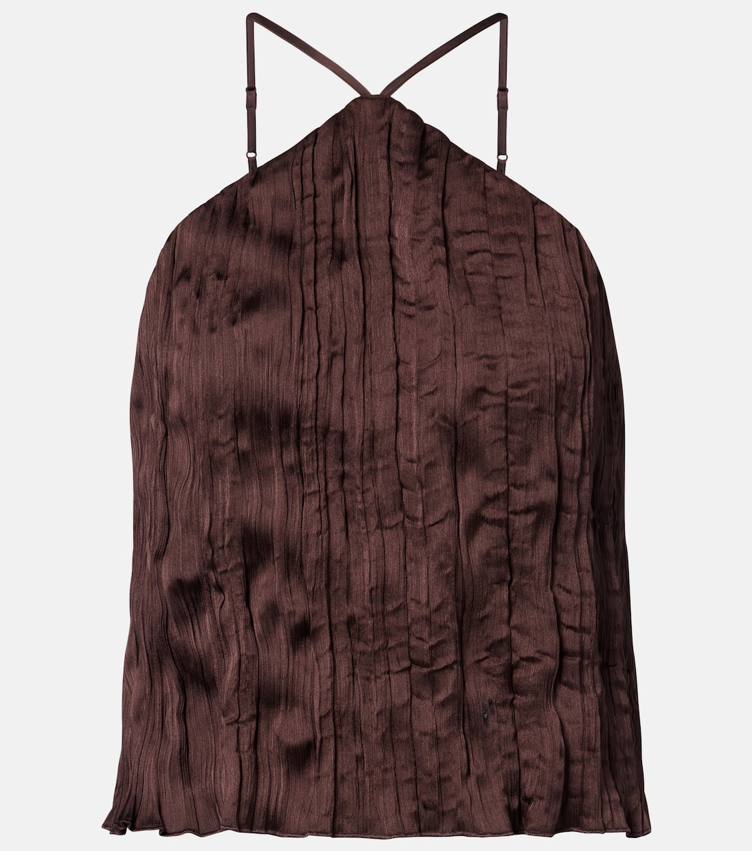 Akari plissé halterneck top | Staud
