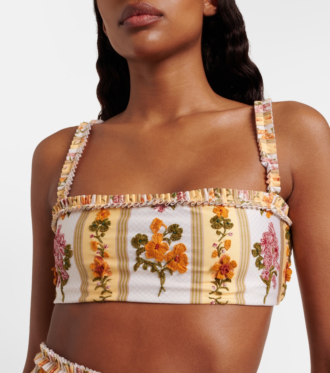 Besticktes Bikini-Oberteil | Agua by Agua Bendita