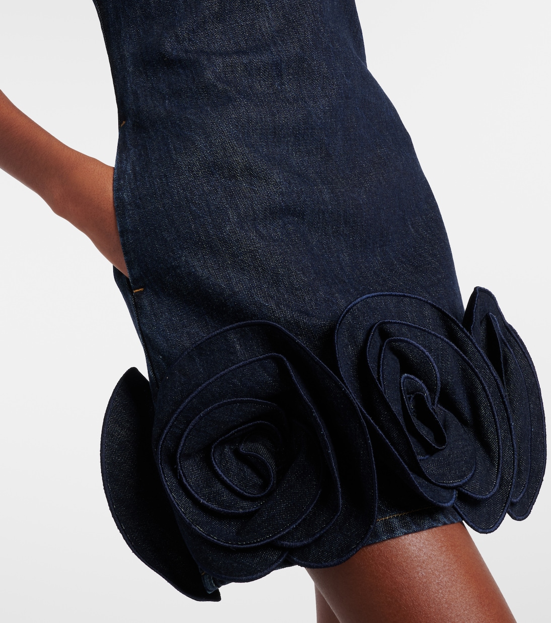 Bustier-Kleid aus Denim | Self-Portrait