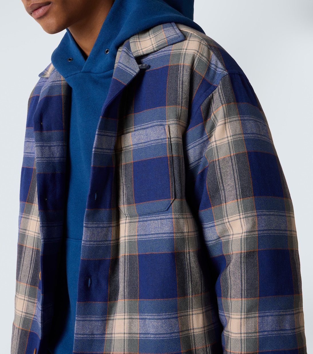 Keesey wool and linen down overshirt | Visvim