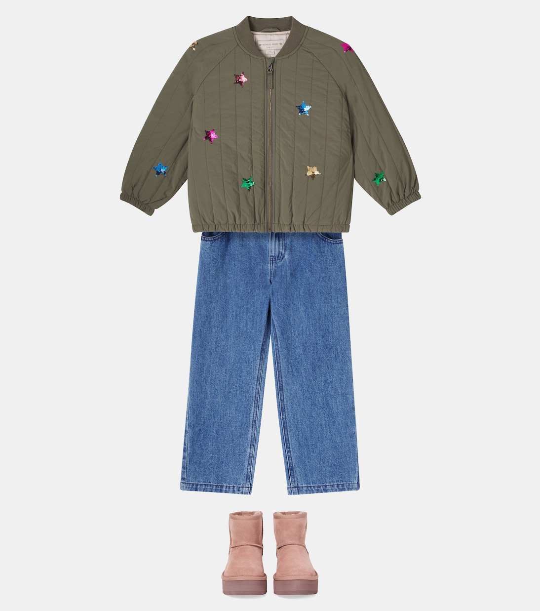 Veste bomber Juno matelassée à sequins | Konges Sløjd